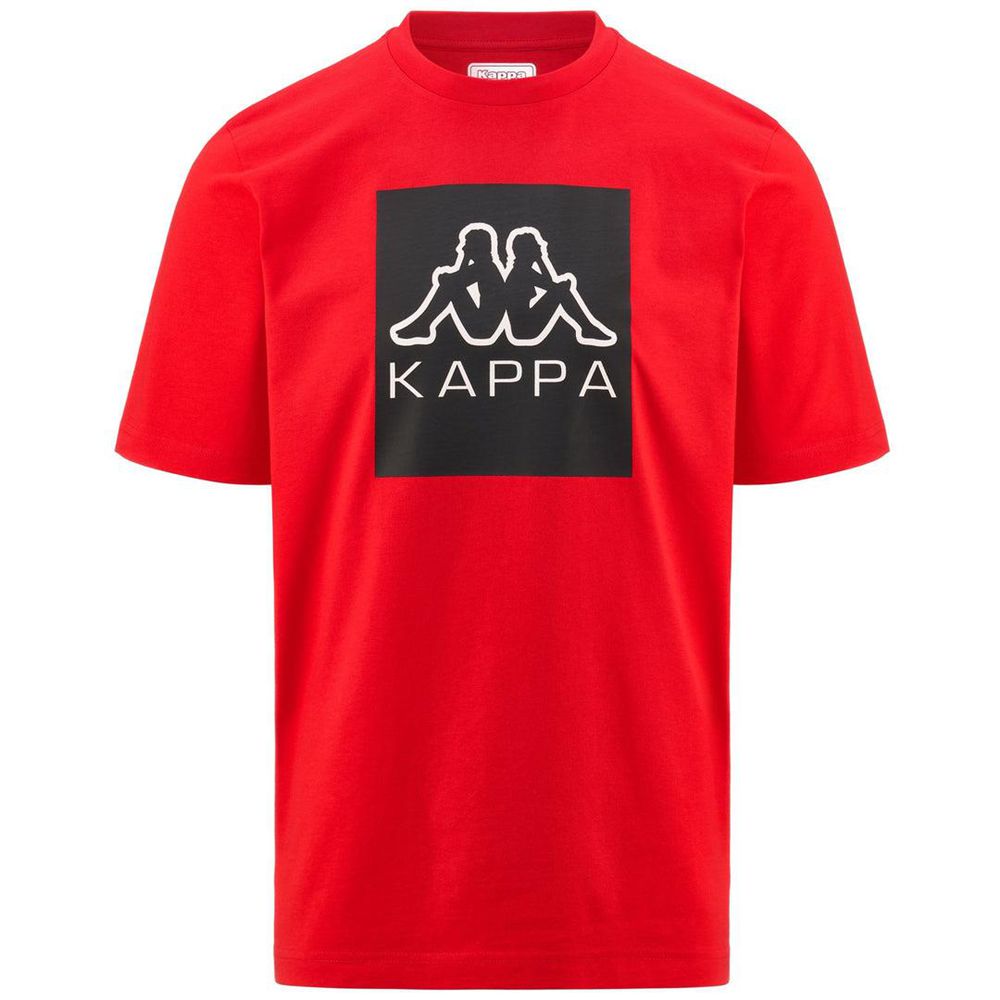 Men Kappa Logo Ediz T-Shirt Red | DT6357298