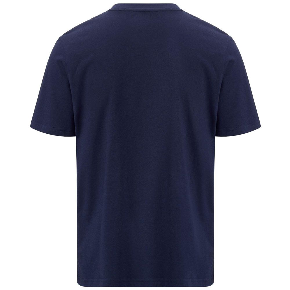 Men Kappa Logo Enea T-Shirt Navy | OH3052789