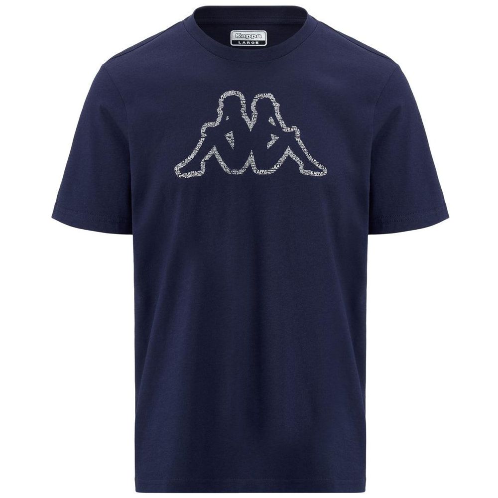 Men Kappa Logo Enea T-Shirt Navy | OH3052789