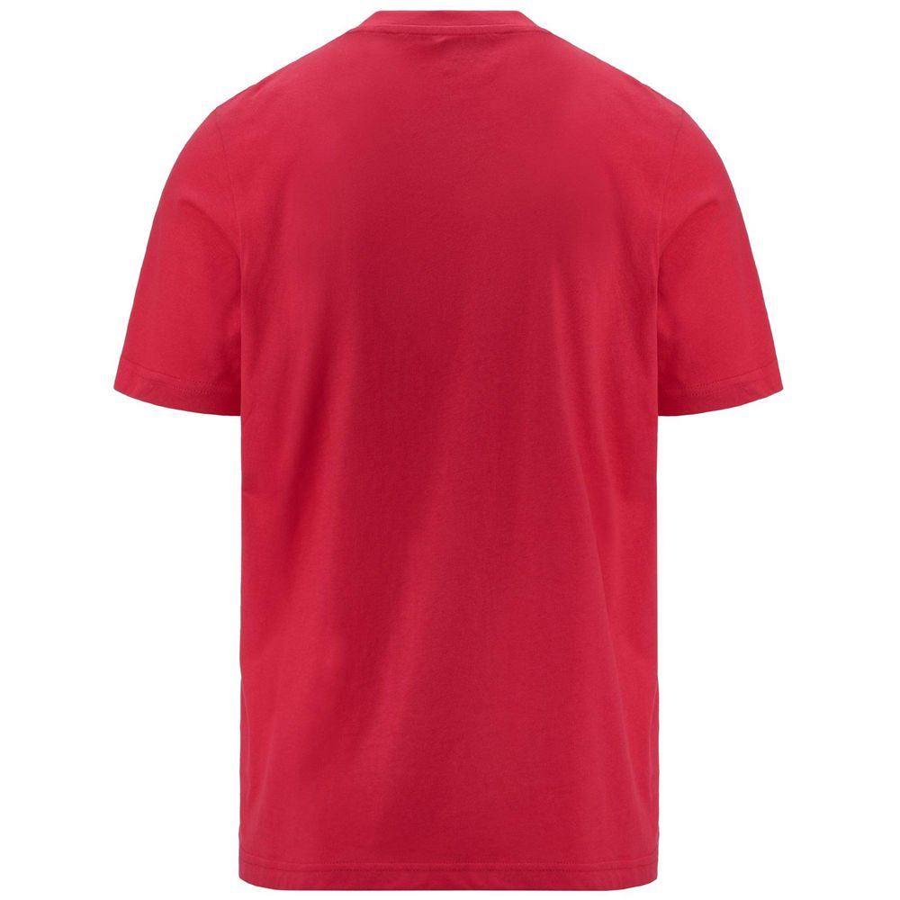 Men Kappa Logo Eragon T-Shirt Red | BP7216398