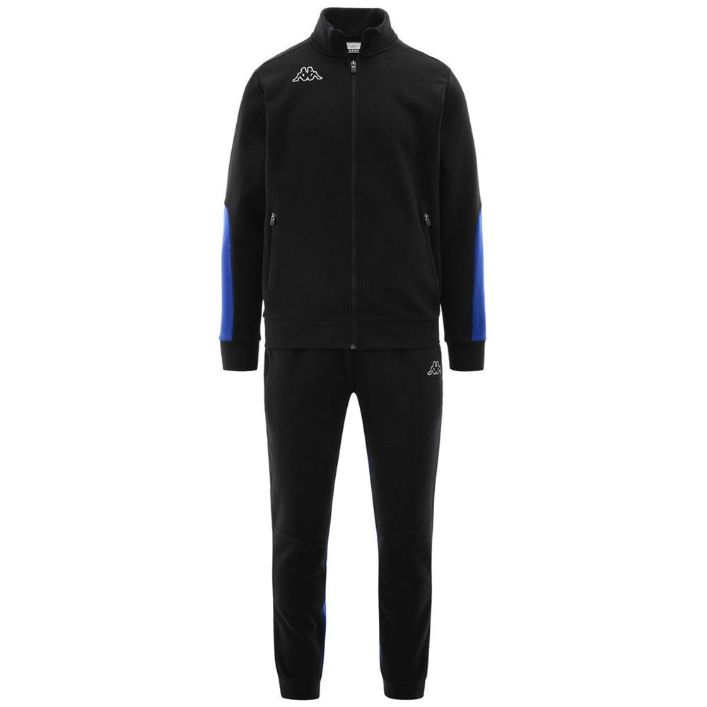 Men Kappa Logo Ezek Tracksuit Black | CH4216837