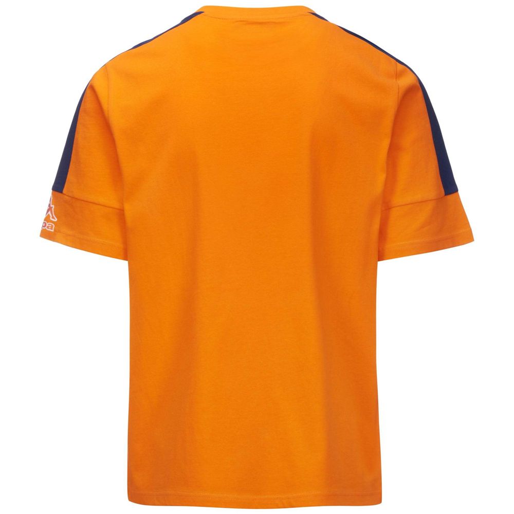 Men Kappa Logo Fagiom T-Shirt Orange | LC7034285