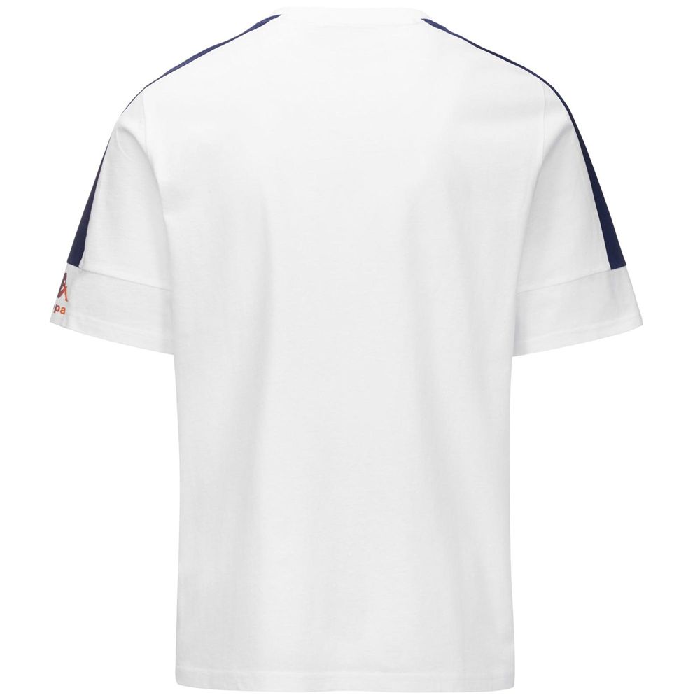 Men Kappa Logo Fagiom T-Shirt White | OR3925607