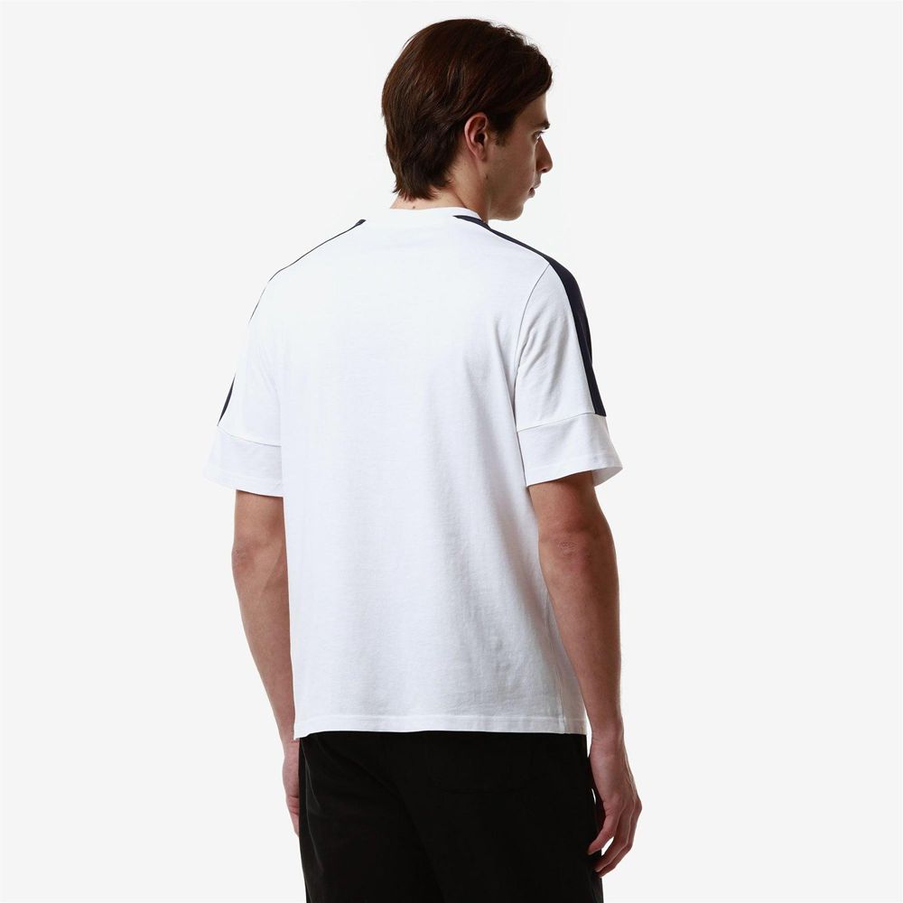 Men Kappa Logo Fagiom T-Shirt White | OR3925607