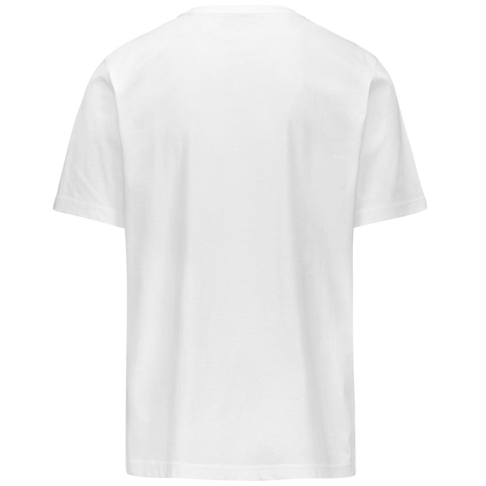 Men Kappa Logo Fanglo T-Shirt White | PV8607354