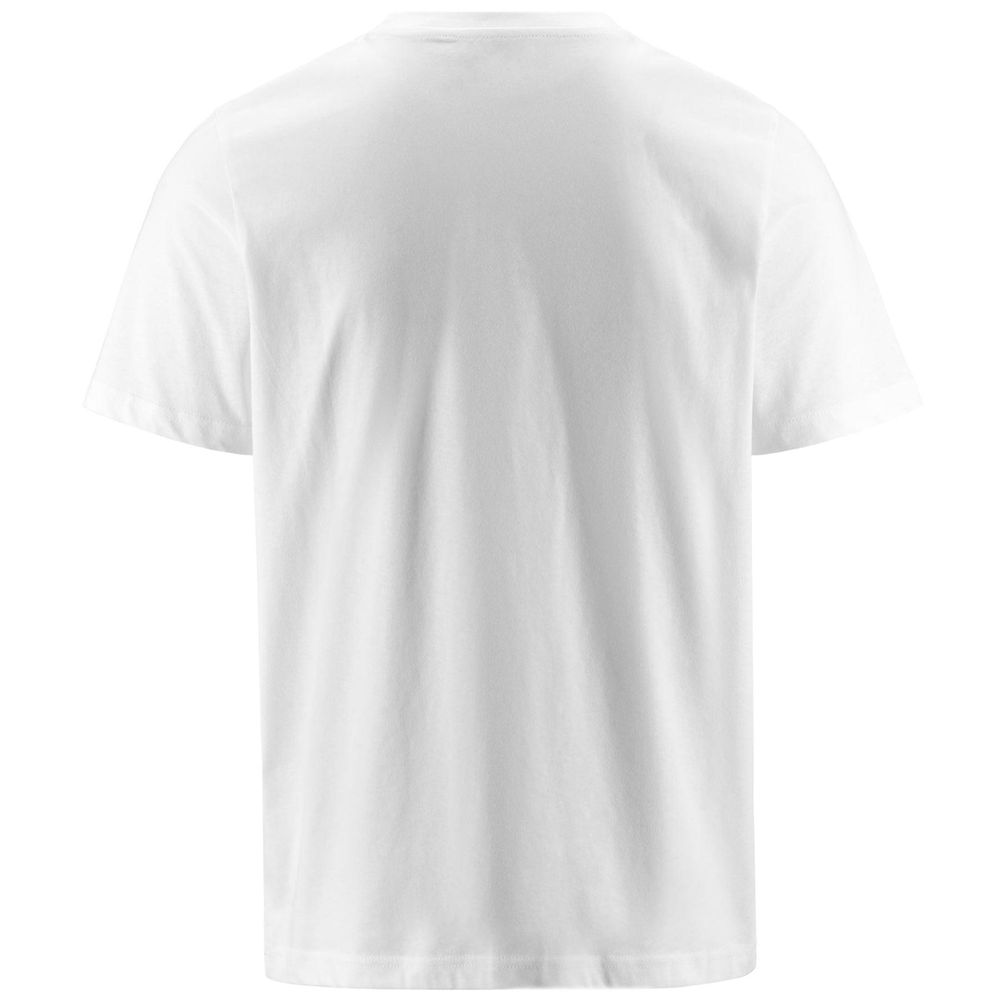 Men Kappa Logo Fardios T-Shirt White | OU9463205