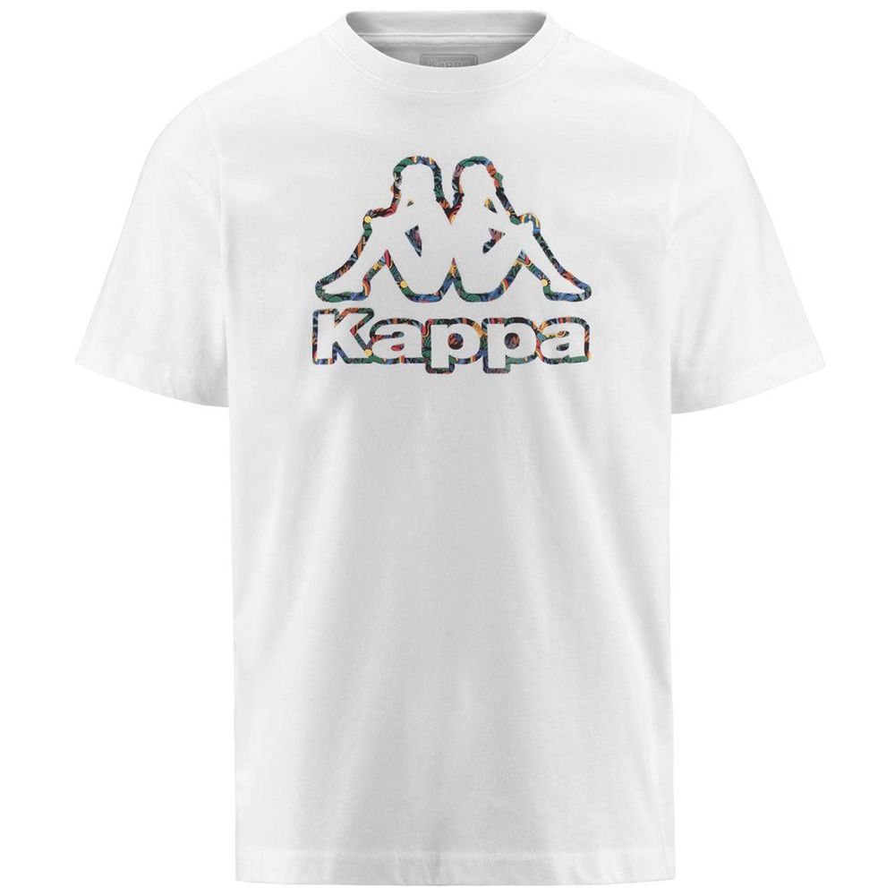 Men Kappa Logo Fario T-Shirt White | MU8517094