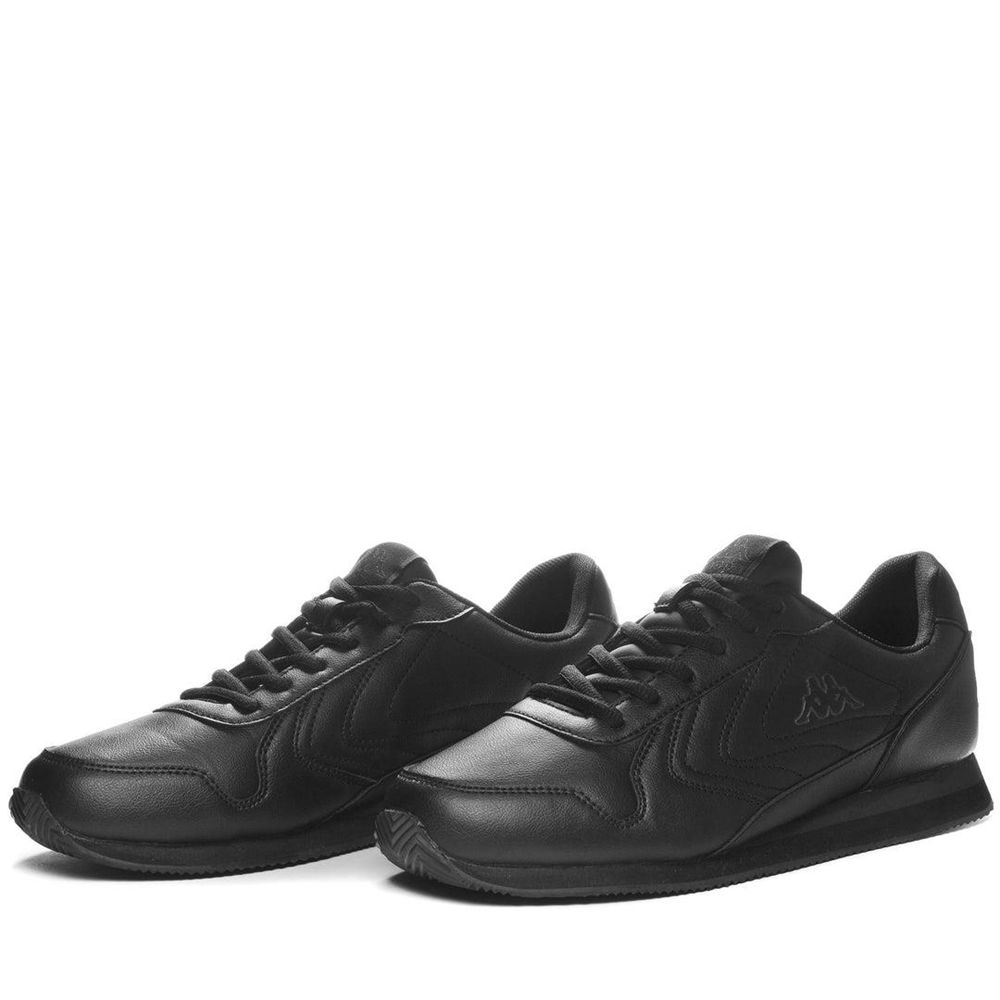 Men Kappa Logo Feeve Sneakers Black | AQ5962830