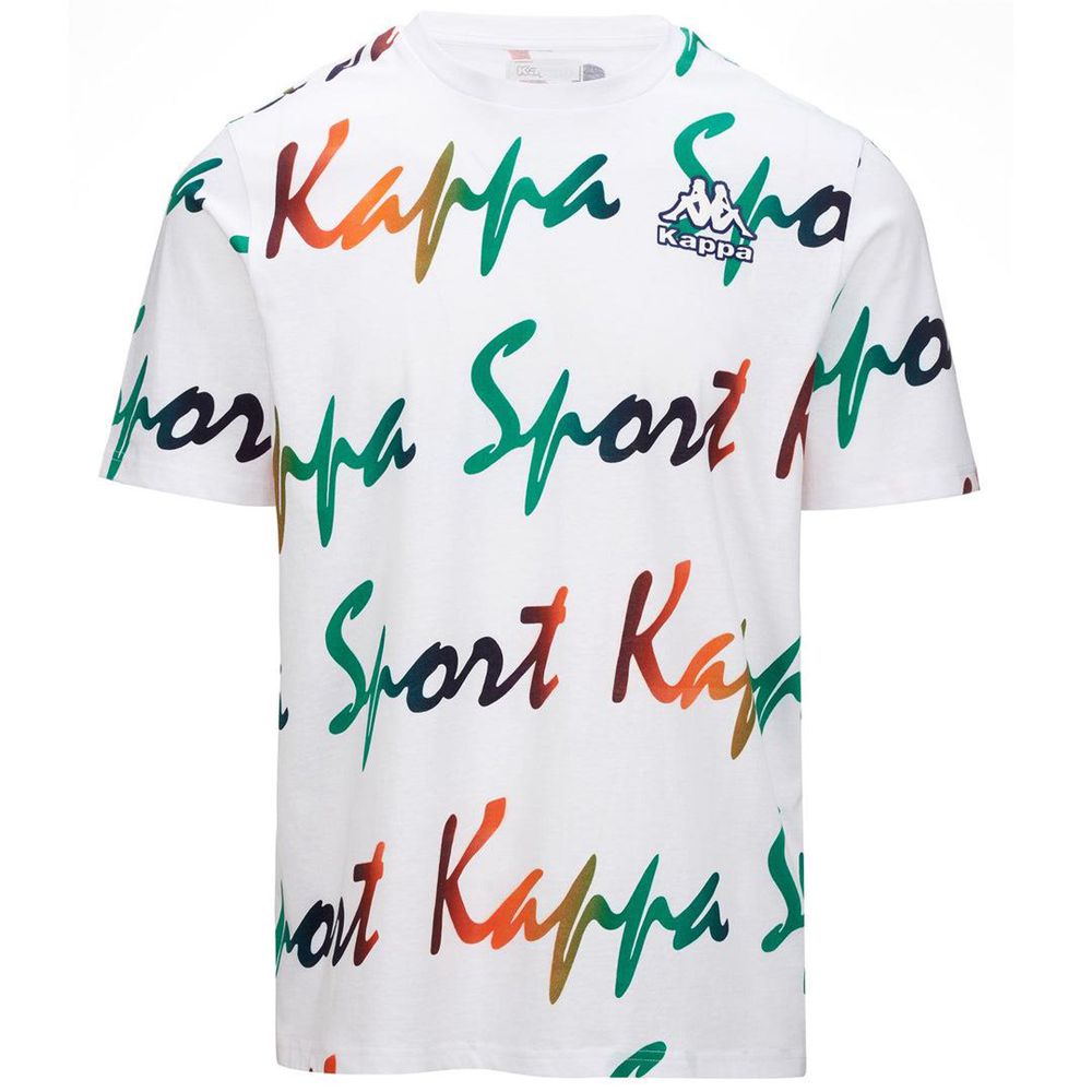 Men Kappa Logo Fogro T-Shirt White | ER1058249