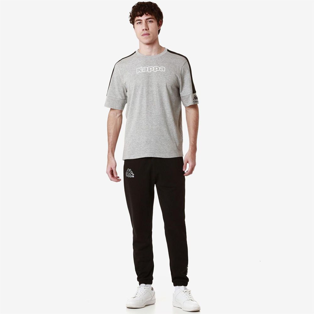 Men Kappa Logo Folio Pants Black | XI6380947