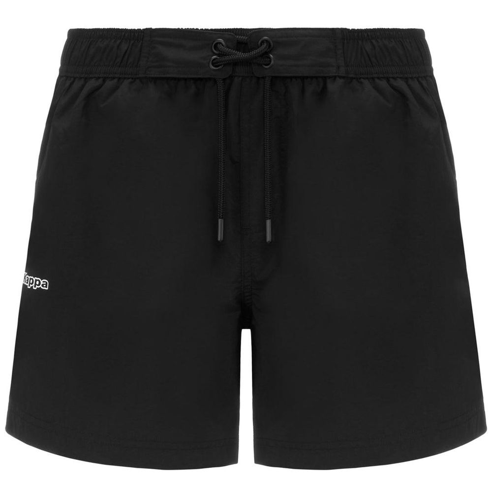 Men Kappa Logo Forrio Swimwear Black | DS7130892