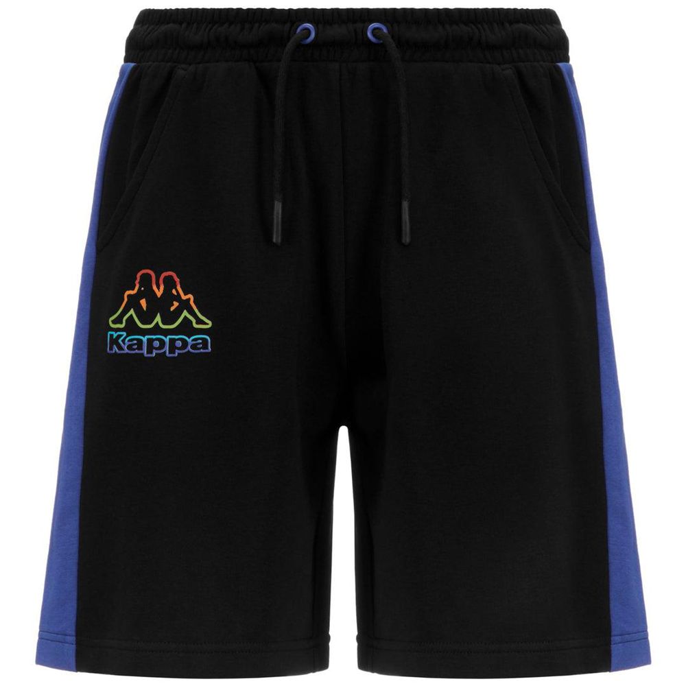 Men Kappa Logo Friglo Shorts Black | FB0654239