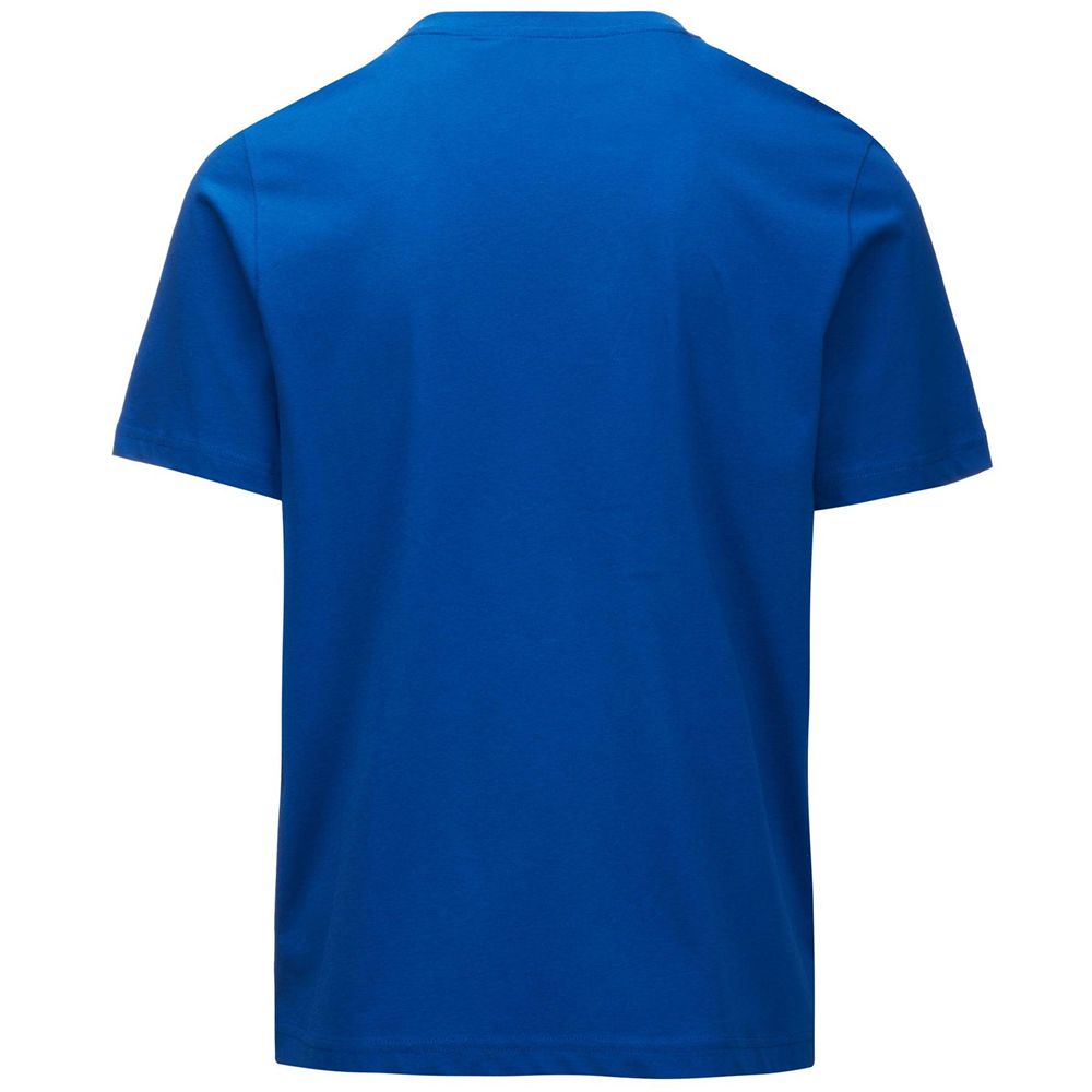 Men Kappa Logo Frillo T-Shirt Blue | ZJ8920465