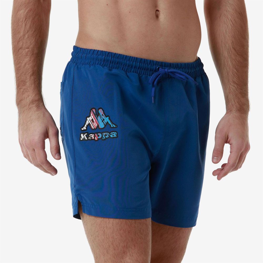 Men Kappa Logo Friogo Swimwear Blue | EA3805126