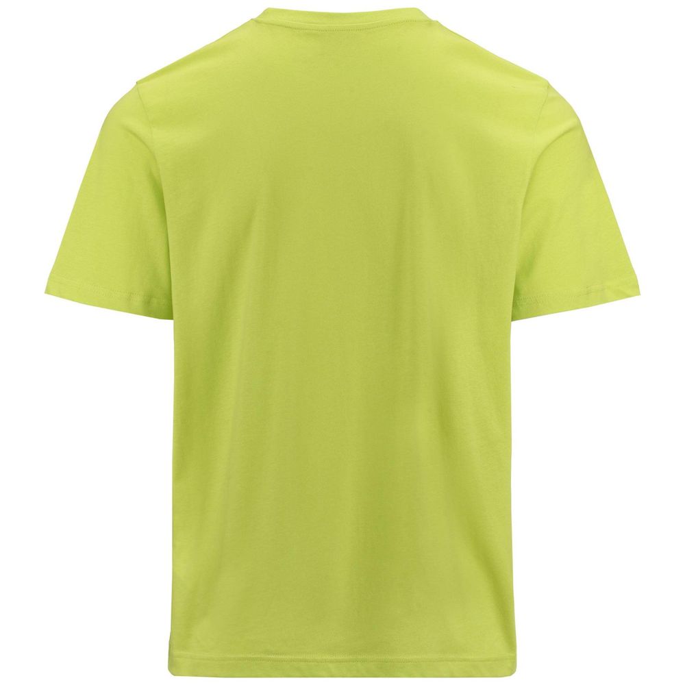 Men Kappa Logo Fuiamo T-Shirt Yellow | RX0827156