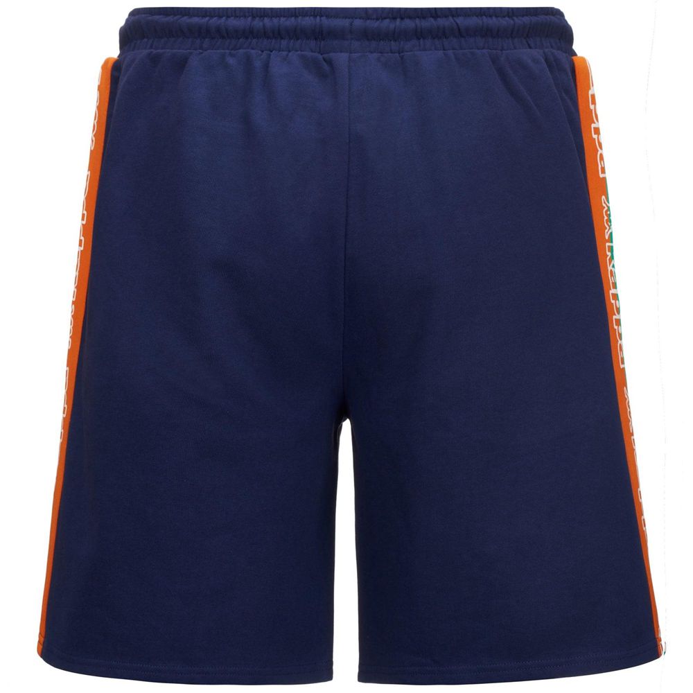 Men Kappa Logo Fulto Shorts Navy | KL8901476