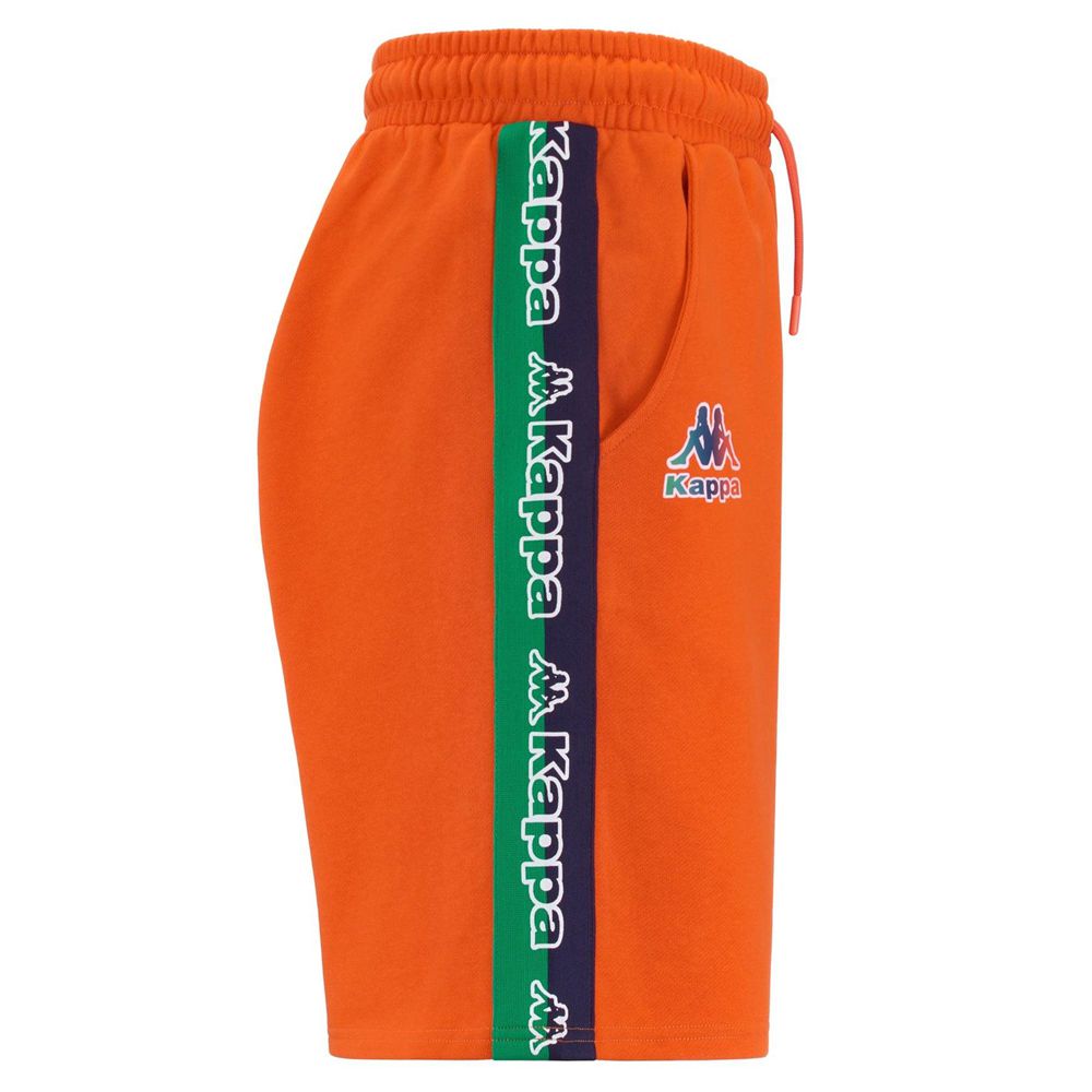 Men Kappa Logo Fulto Shorts Orange | NO0891342