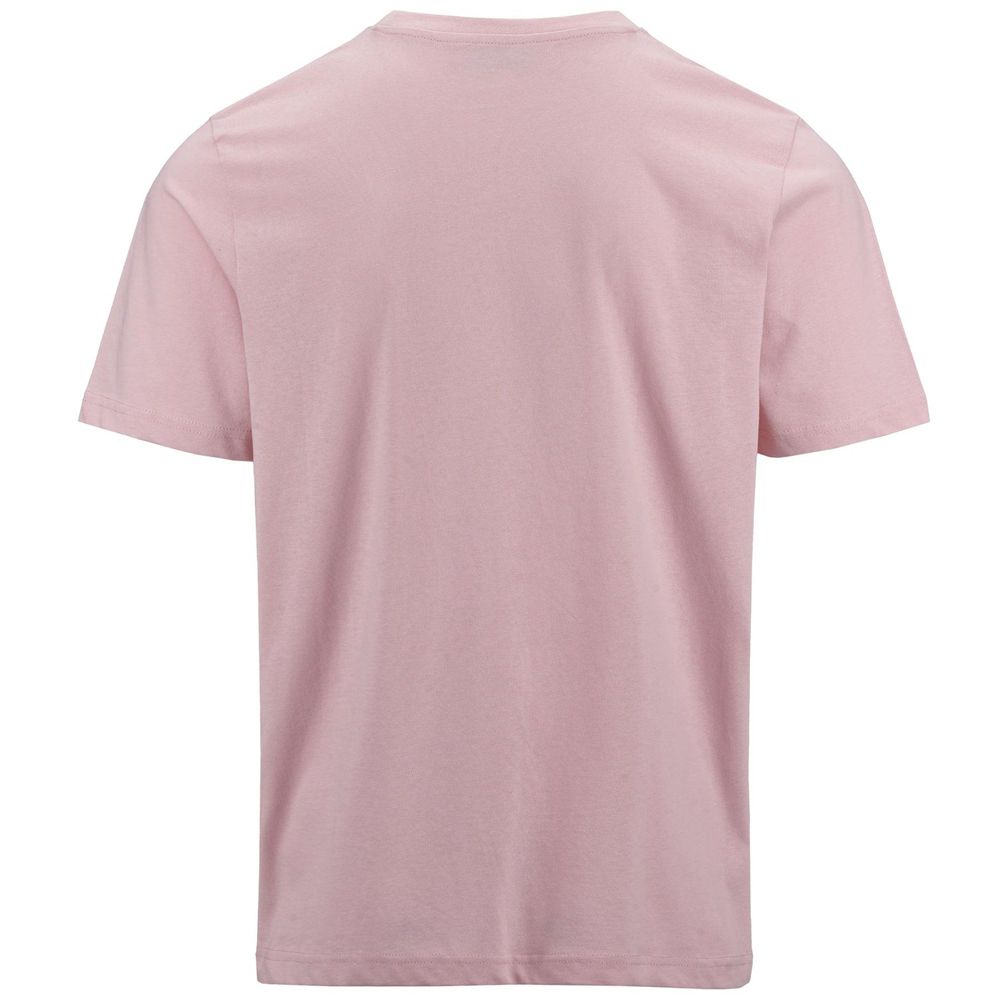 Men Kappa Logo Funior T-Shirt Pink | OJ7935860