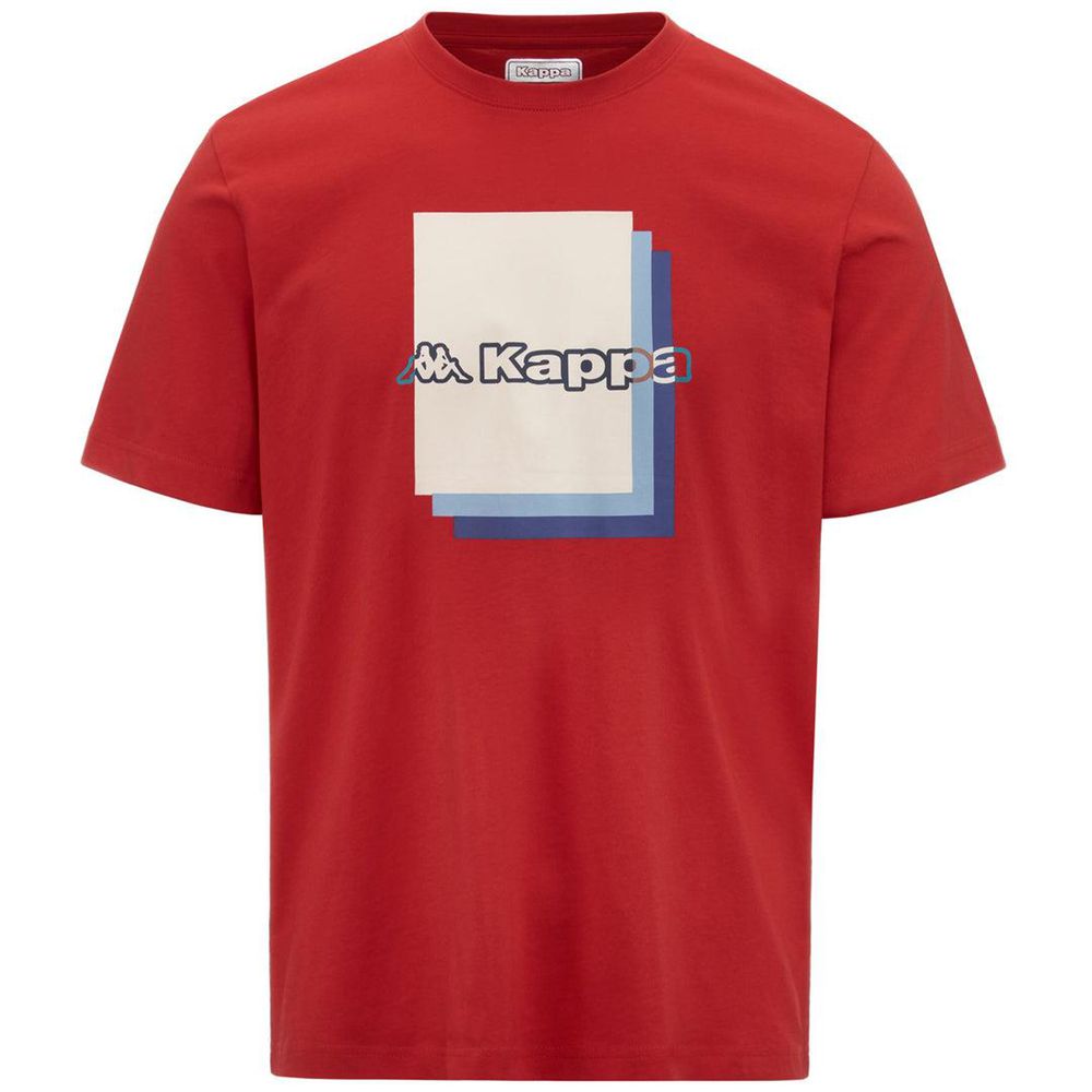 Men Kappa Logo Fuoviom T-Shirt Red | ZT3942860