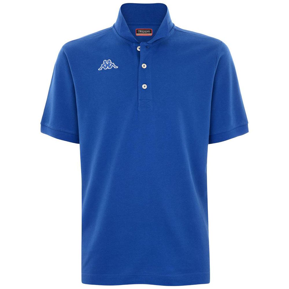 Men Kappa Logo Holiver Mss Polo Shirt Blue | EB8750239