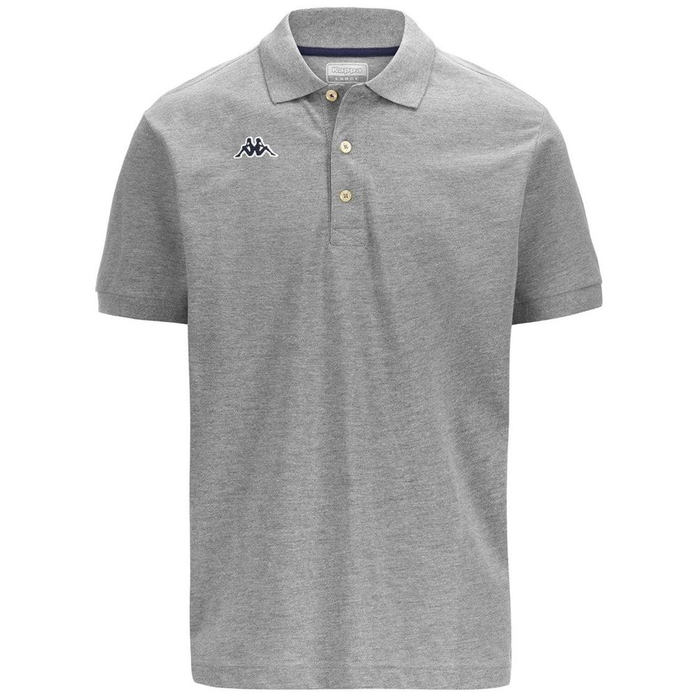 Men Kappa Logo Holiver Mss Polo Shirt Grey | UW2160745