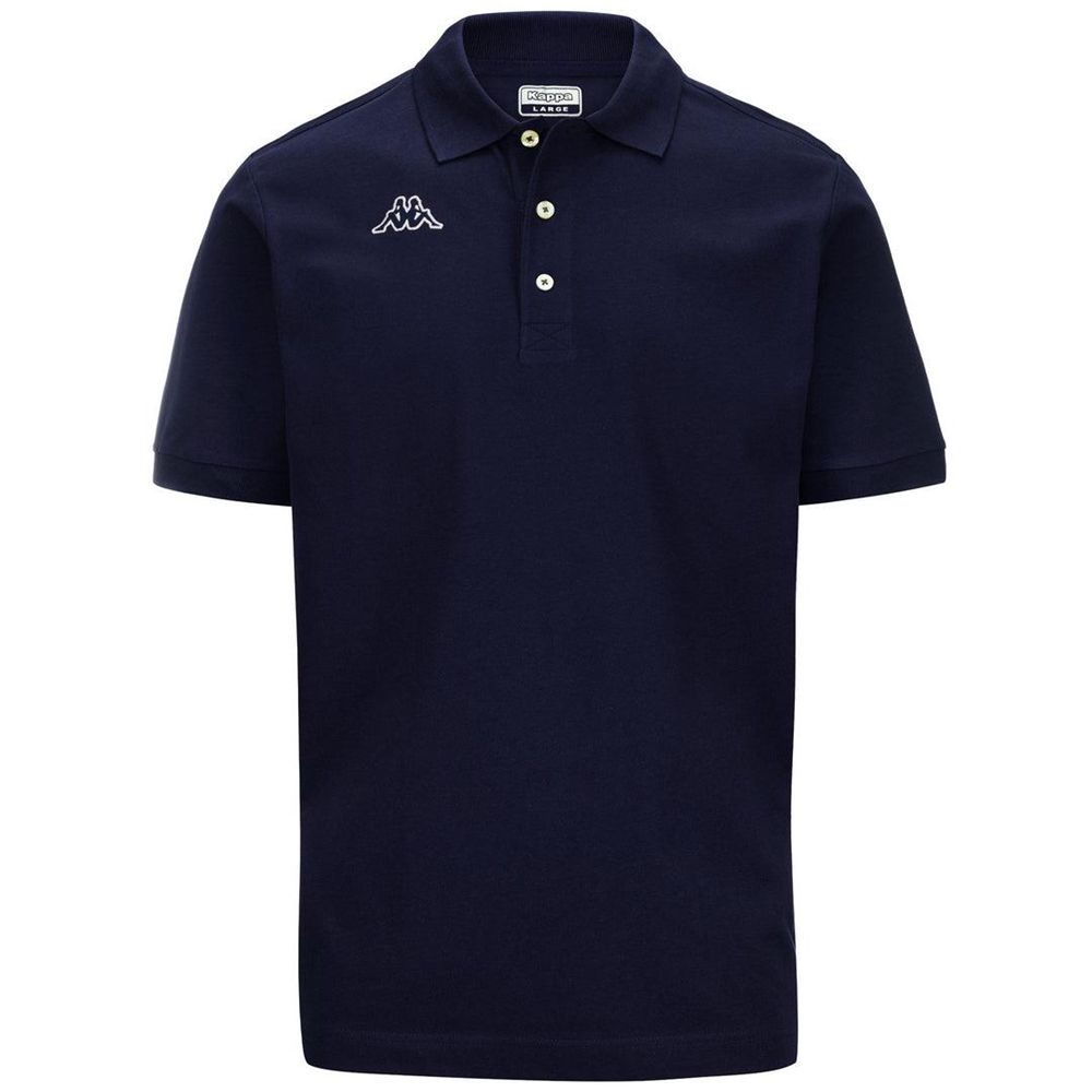 Men Kappa Logo Holiver Mss Polo Shirt Navy | RB6320914