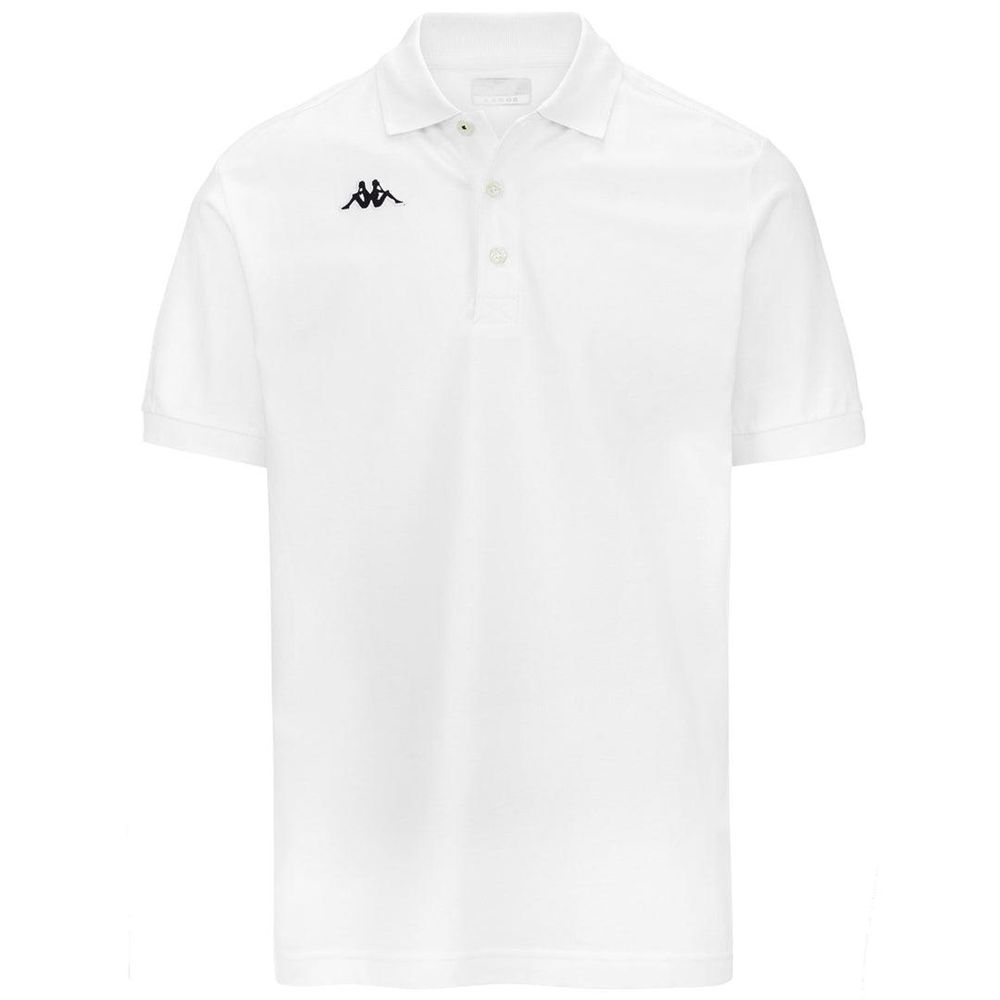 Men Kappa Logo Holiver Mss Polo Shirt White | QK5812674