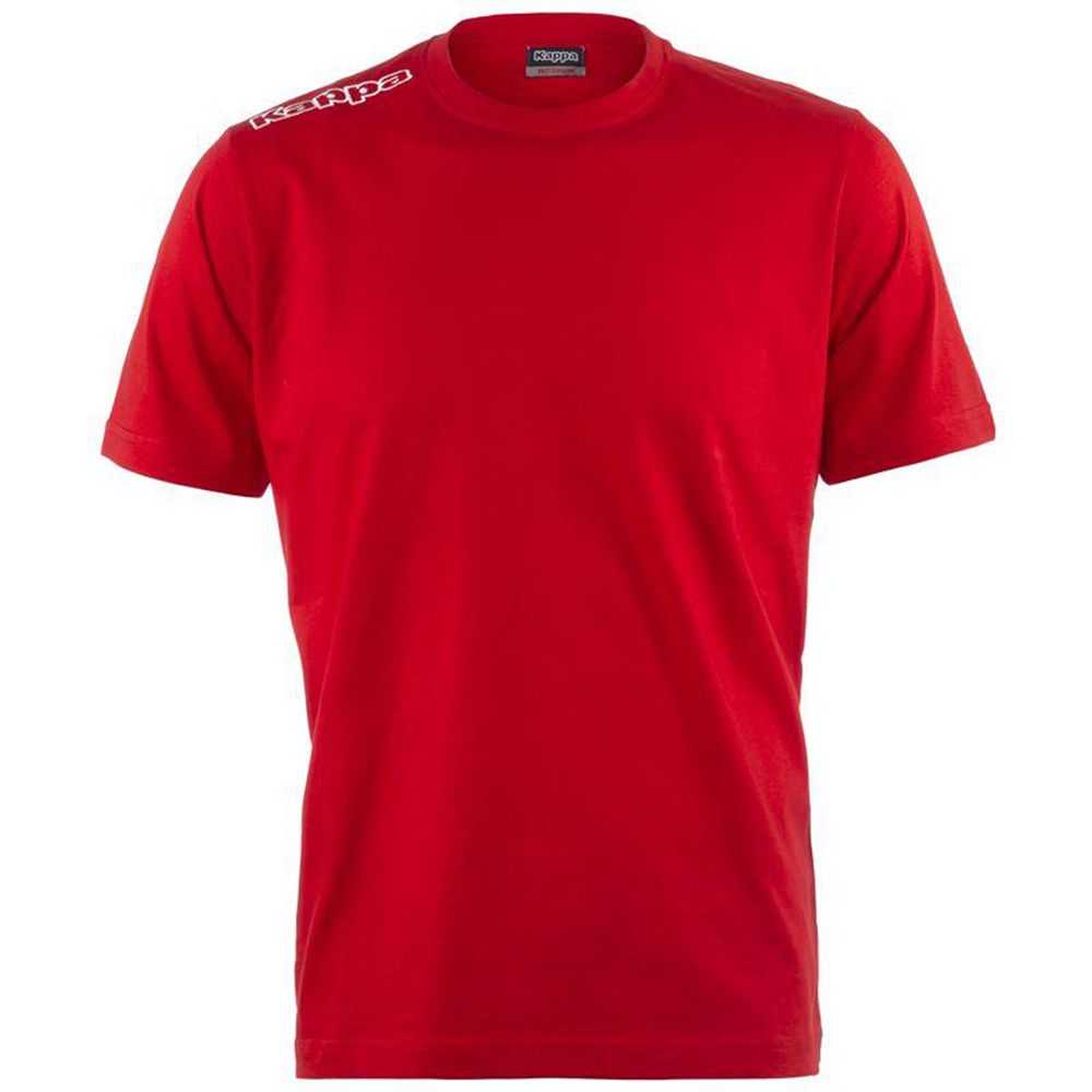 Men Kappa Logo Kafers T-Shirt Red | TI6143509