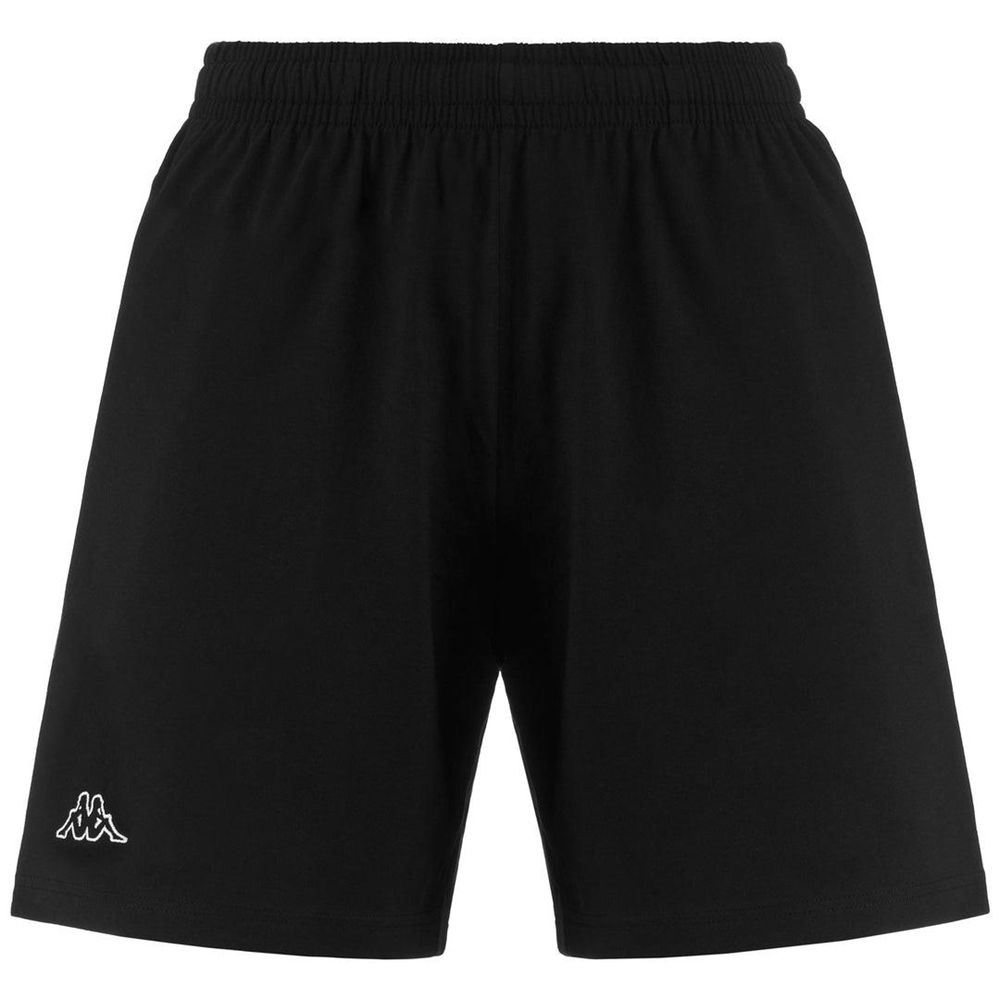 Men Kappa Logo Korpo Cabas Shorts Black | CS4623178