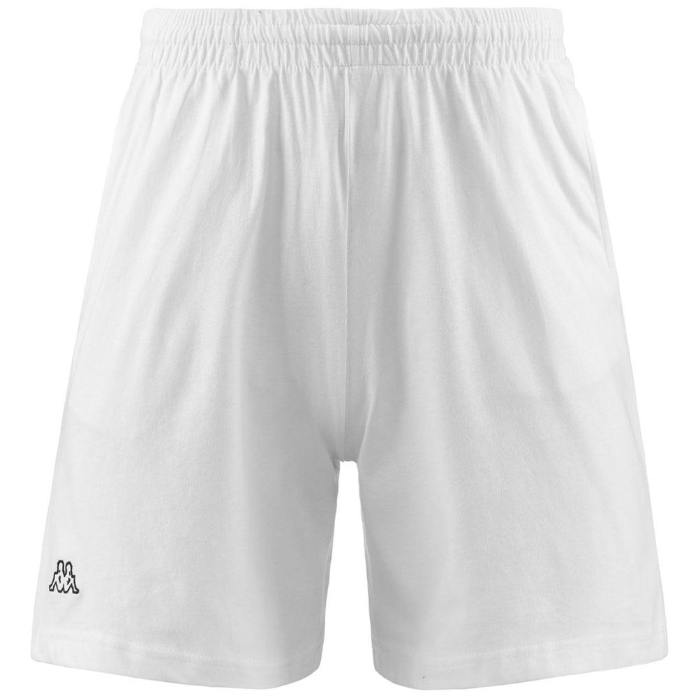 Men Kappa Logo Korpo Cabas Shorts White | AP1825907