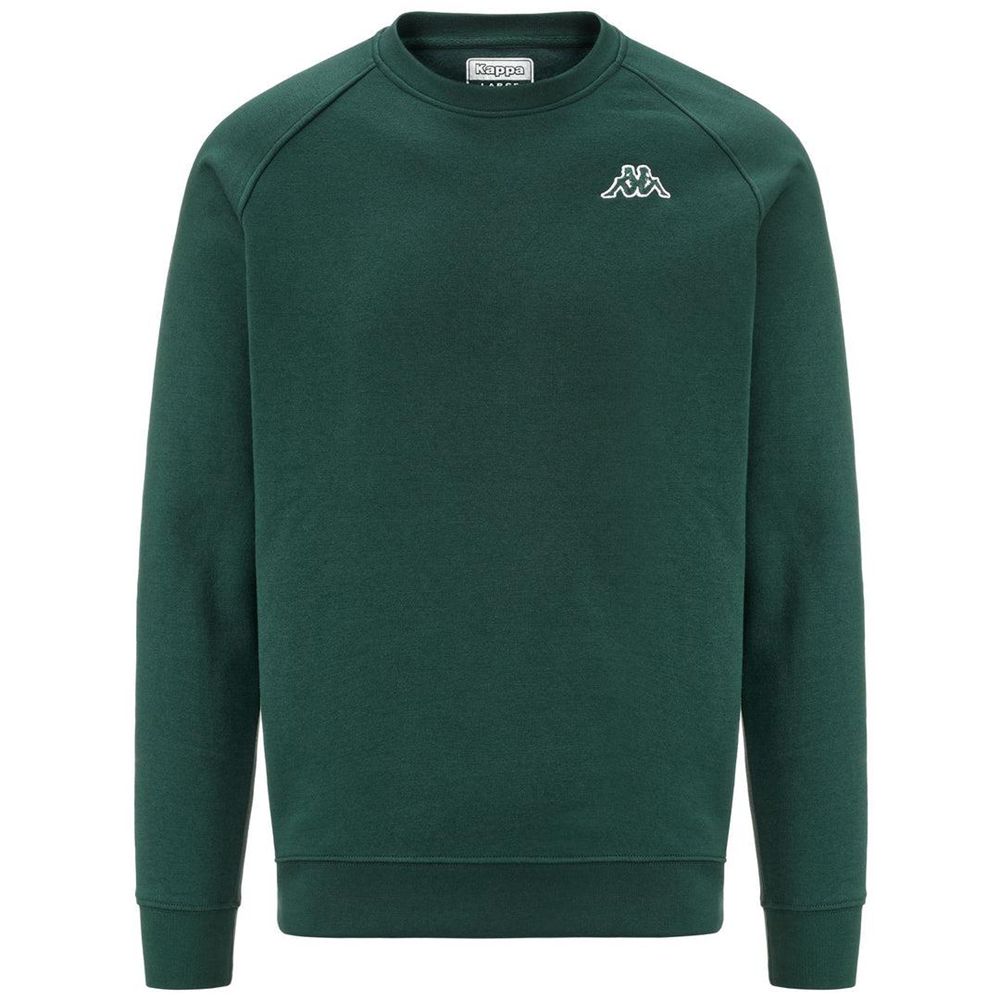 Men Kappa Logo Korpo Caimali Sweater Green | IN0956183