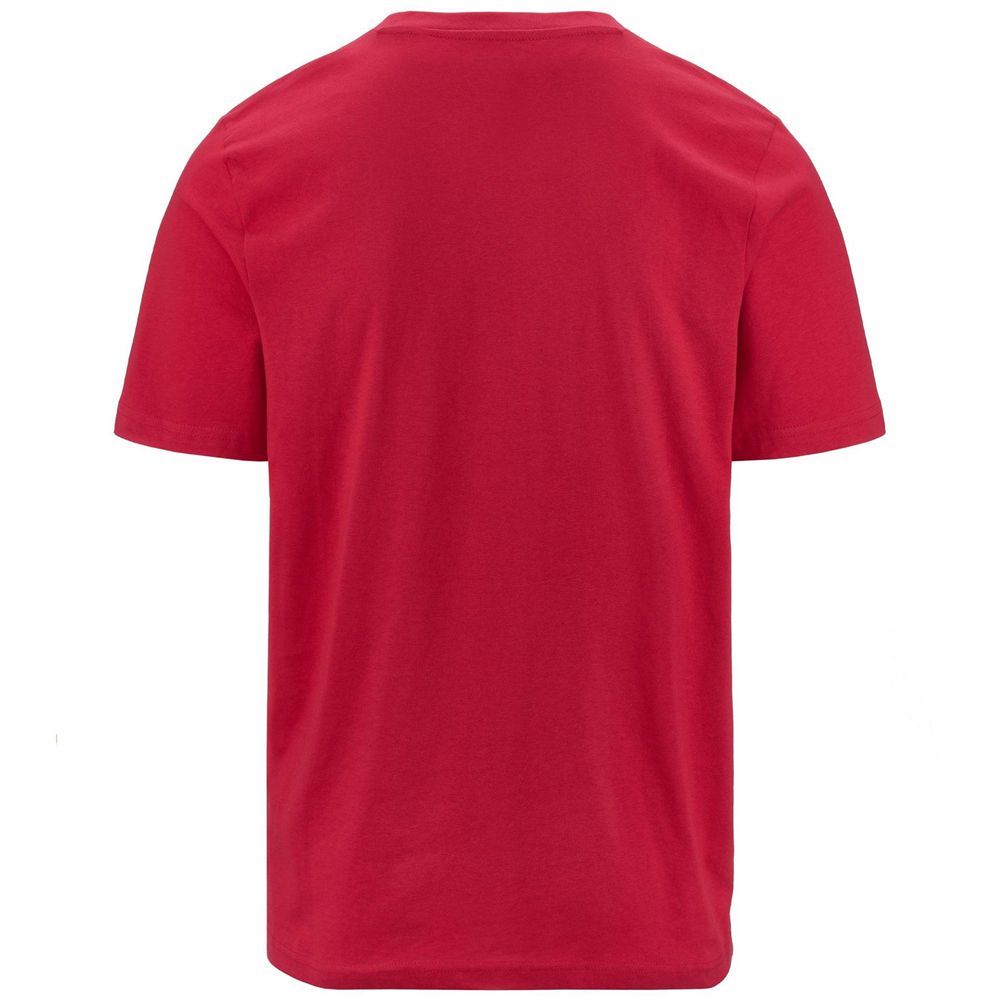 Men Kappa Logo Korpo Cromen T-Shirt Red | OG5039148