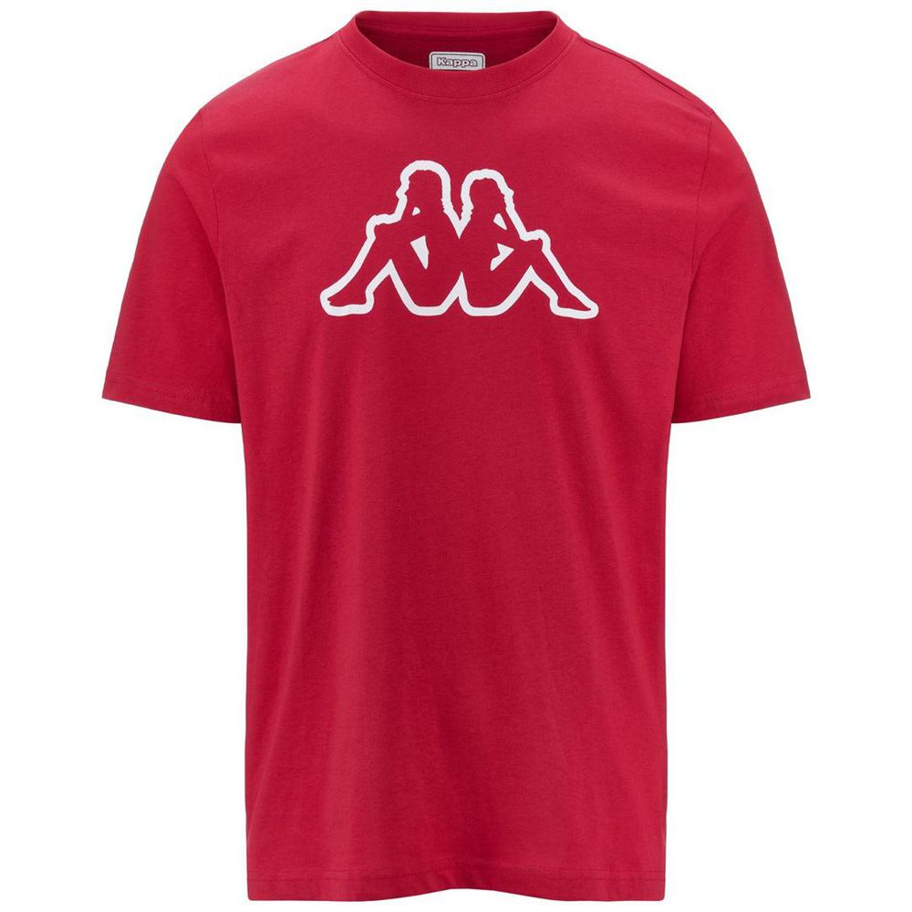 Men Kappa Logo Korpo Cromen T-Shirt Red | OG5039148