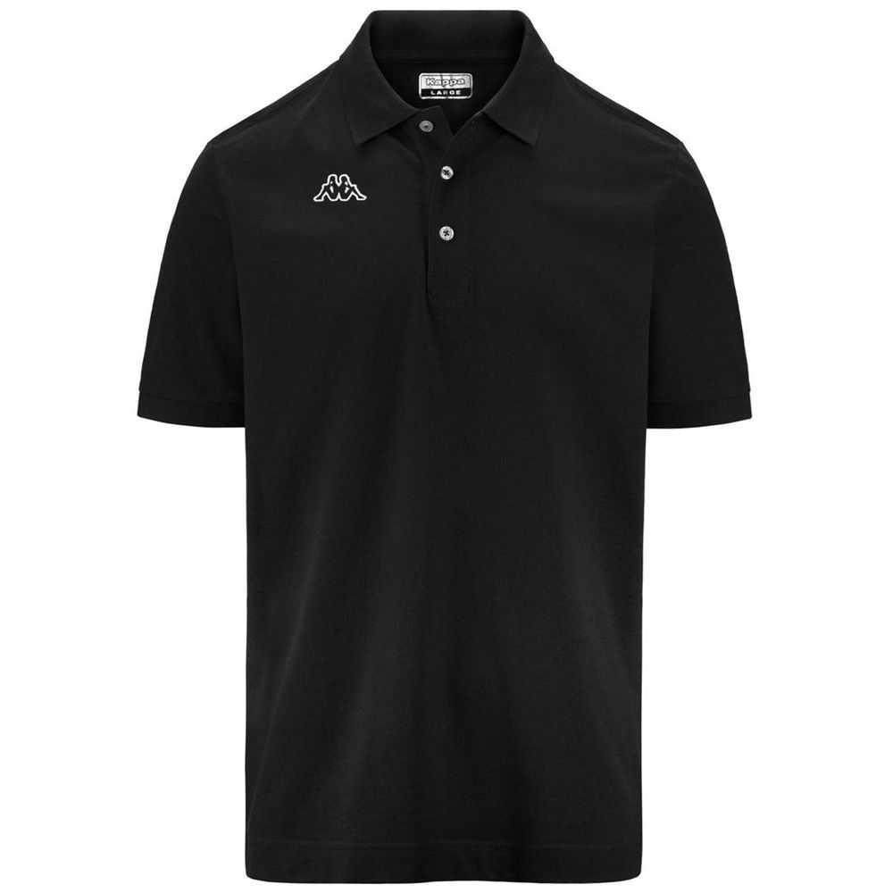 Men Kappa Logo Life Mss Polo Shirt Black | AW2397805