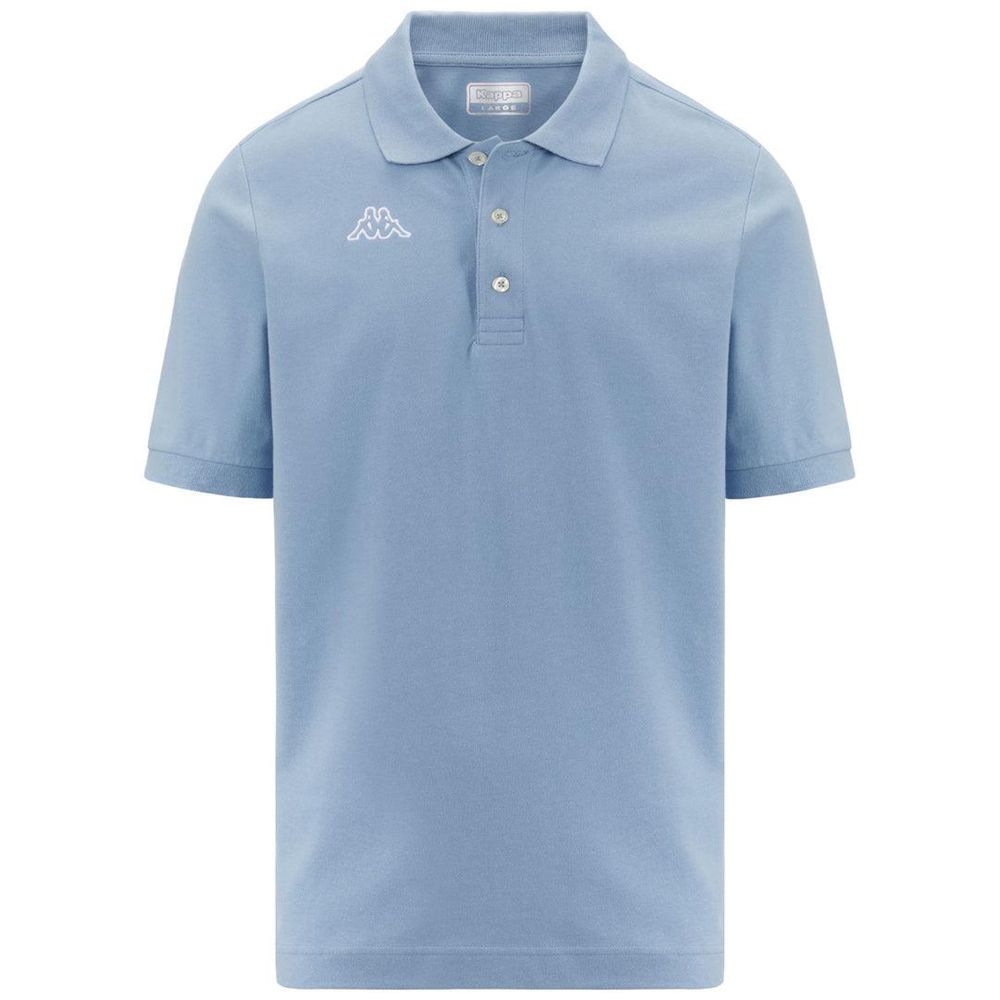 Men Kappa Logo Life Mss Polo Shirt Blue | ZV0174926