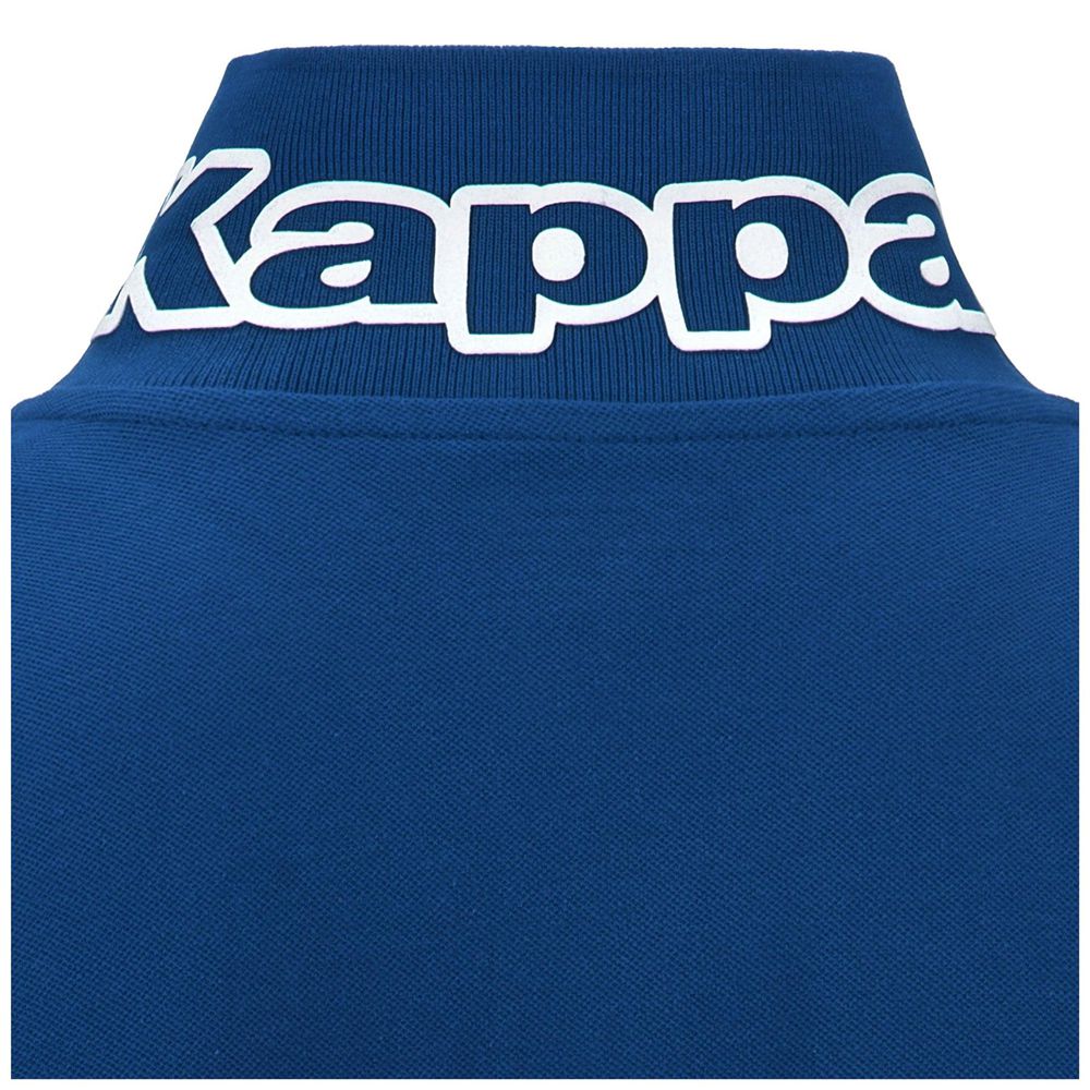 Men Kappa Logo Life Mss Polo Shirt Blue | GK7521648