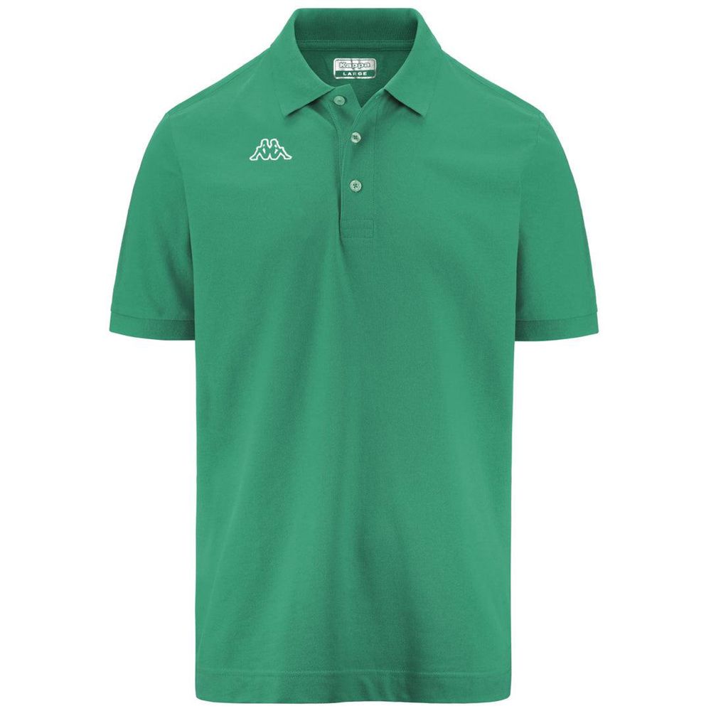 Men Kappa Logo Life Mss Polo Shirt Green | GM1203697