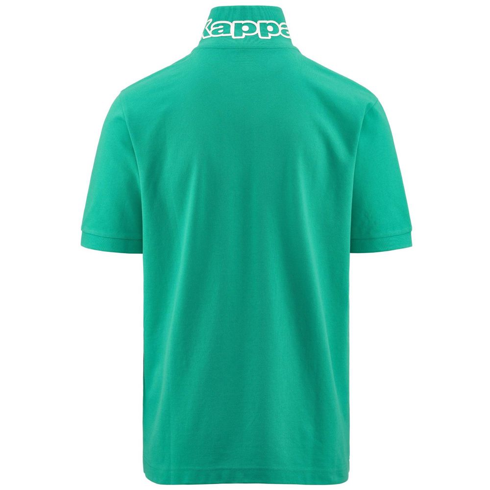 Men Kappa Logo Life Mss Polo Shirt Green | LO2094768