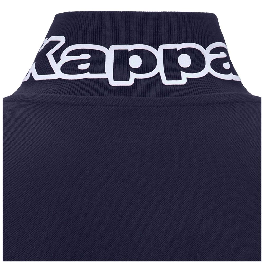 Men Kappa Logo Life Mss Polo Shirt Navy | QI7539046