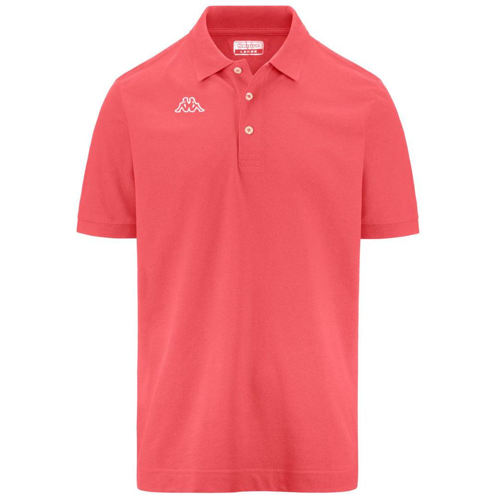 Men Kappa Logo Life Mss Polo Shirt Pink | JS7128950