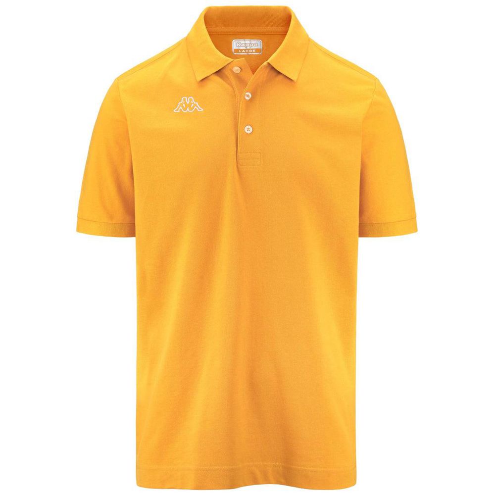 Men Kappa Logo Life Mss Polo Shirt Yellow | EJ3146950