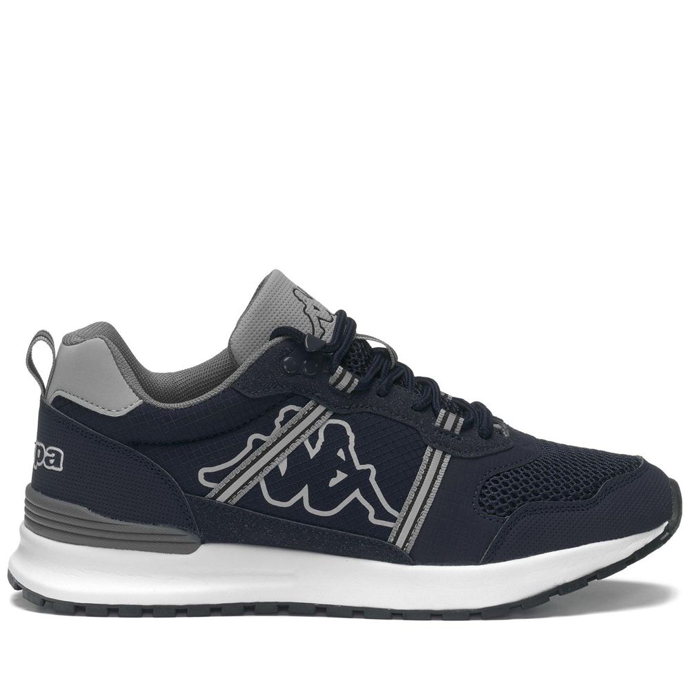 Men Kappa Logo Lino Sneakers Navy | EW1382047