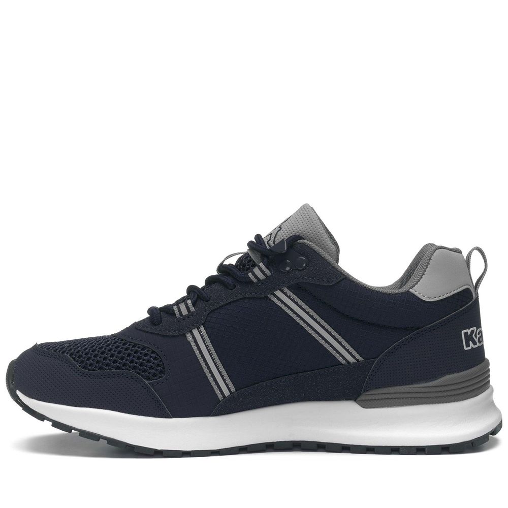 Men Kappa Logo Lino Sneakers Navy | EW1382047