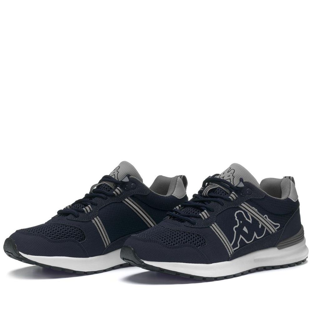 Men Kappa Logo Lino Sneakers Navy | EW1382047