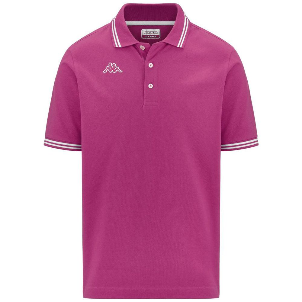 Men Kappa Logo Maltax 5 Mss Polo Shirt Pink | FE0851423