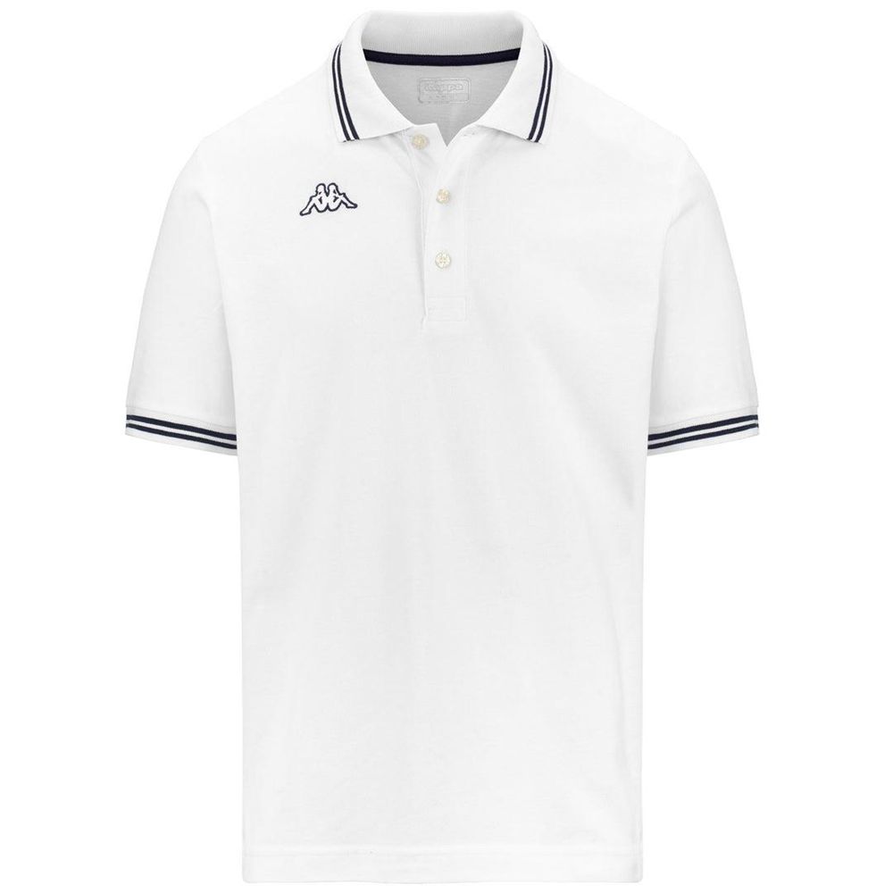 Men Kappa Logo Maltax 5 Mss Polo Shirt White | BT2514896