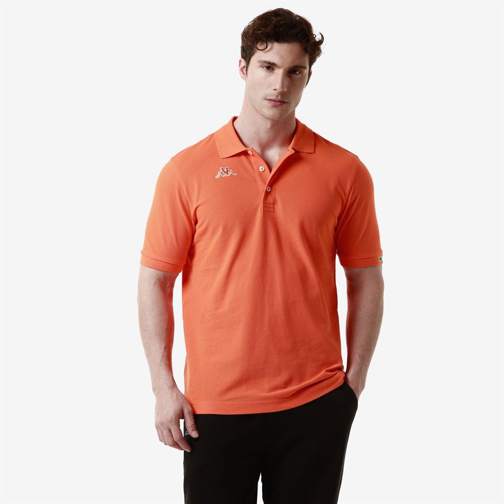 Men Kappa Logo Maltaxita Mss Polo Shirt Orange | TW5879014