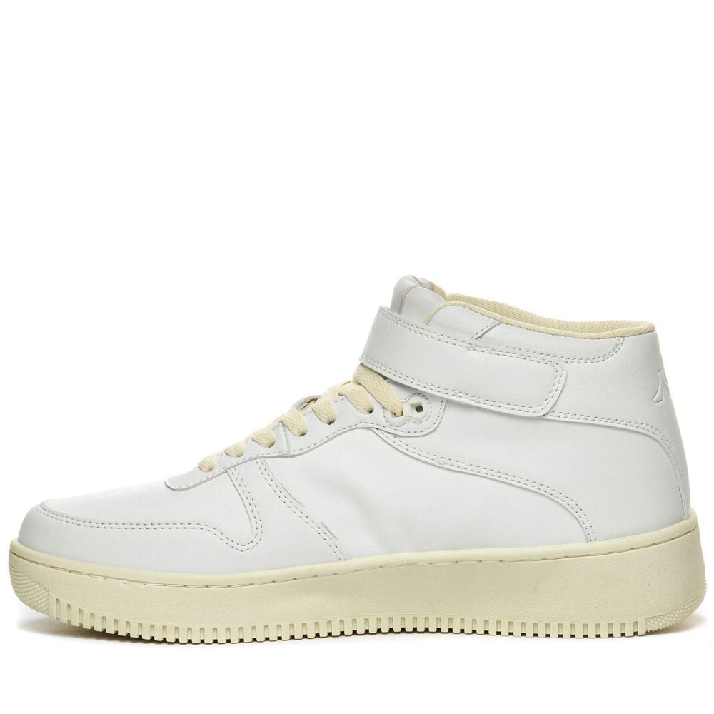 Men Kappa Logo Maserta Md V Sneakers White | CM4951308