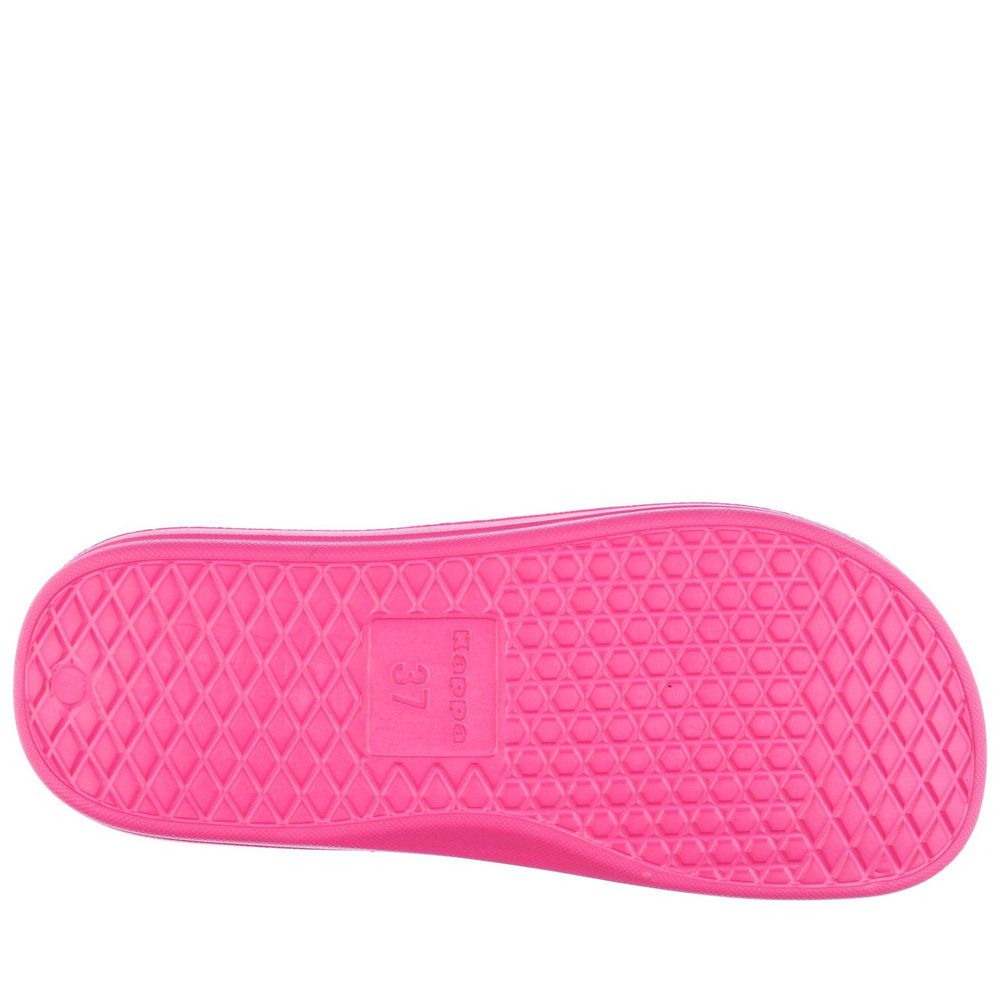 Men Kappa Logo Rint Flip Flops Pink | HE6921875