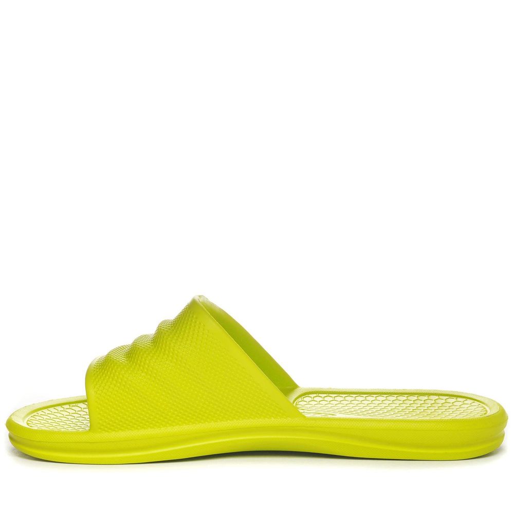 Men Kappa Logo Rint Flip Flops Yellow | HO5139674